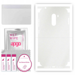 apgo Protective Skin Sticker for the back+sides compatible with Xiaomi Pocophone F1, Full Wrap Film, Foil, Vinyl - Pattern Matte Transparent