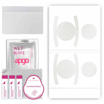 apgo Protective Skin Sticker for the back+sides compatible with Apple AirTag, Full Wrap Film, Foil, Vinyl - Pattern Matte Transparent