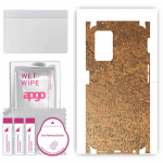 apgo Protective Skin Sticker for the back+sides compatible with Realme 9i, Full Wrap Film, Foil, Vinyl - Pattern Rusty Copper