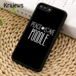 Krajews Poodles animacinis mergaiti&scaron;kas mielas stilius telefono dėklas iPhone 14 5s 6s 7 8 plus X XR XS 11 12 13 pro max Samsung S21 S22 ultra iPhone 6plus