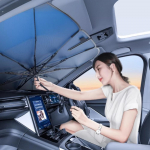 Automobilinis skėtis nuo saulės Automobilinis saulės skydelis UV apsauga Skėtis Vasarinė automatinė priekinio stiklo apsauga Automobilio aksesuarams