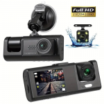 Naujas 3 kanalų automobilinis DVR HD 1080P 3 objektyvų vidinis transporto priemonės prietaisų skydelis, trijų krypčių kamera DVR įra&scaron;ymo įrenginys, vaizdo registratorius, vaizdo kameros vaizdo kamera