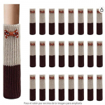 Nauja! 24vnt kėdžių kojinių rinkinys Neslystantis didelio elastingumo baldų pėdų grindų kojinės kėdėms, ra&scaron;omieji stalai, spintelės 24pcs