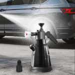 2.3L Foam Sprayer Hand Pressurized Soap Professional Easy to Use with 2 Nozzles for Car With White Cover