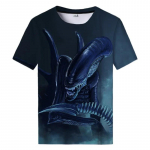 Vasaros nauji ateivių menas 3D spausdinti mar&scaron;kinėliai Vyri&scaron;ki drabužiai Kasdieniai laisvalaikio mar&scaron;kinėliai Siaubo Alien Filmas Grafika Harajuku Tops Mar&scaron;kinėliai XXXL