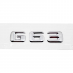 3D raidės automobilio lipdukas Modifikuotas galinio bagažinės emblema ženkliukas G klasei G63 G65 G200 G230 G300 G350 G400 G500 G550 Logotipo lipdukas G63 sidabras
