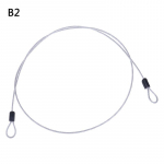 Vėjui atsparus lynas, motociklas, elektrinis automobilis, apsaugantis nuo vagysčių plieninis vielinis lynas, plieninis viela, plieninis kabelis 1m juoda