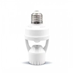 E27 ki&scaron;tuko lizdo jungiklio bazė 360&deg; PIR žmogaus indukcinis judesio jutiklis 110-240V i&scaron;manusis žmogaus infraraudonųjų spindulių jutimo lemputės lemputės laikiklis Reguliuojamas ap&scaron;vietimas