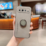 &bdquo;Google Pixel 9 Pro XL&ldquo; avikailio odinio žiedo stovo laikiklio telefono dėklas, skirtas &bdquo;Pixel 9Pro XL&ldquo; matinio objektyvo apsaugai, smūgiams atsparus galinis dangtelis Google Pixel 9 juoda