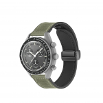 Klasikinis 20 mm silikoninis odinis laikrodžio dirželis, skirtas Omega X Swatch Common MoonSwatch Saturn Moon Series Constellations Vyrams Moterims Greitas atsegimas For MoonSwatch