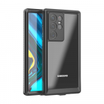 IP68 Shellbox Vandeniui atsparus dėklas Samsung Galaxy A35 A15 A52 A53 A25 A54 A34 A14 A55 4G 5G Aliuminio plaukimo telefono prabangus dėklas For Galaxy A55 5G juoda
