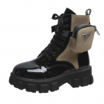 Moteri&scaron;ki Batai Naujiena Motociklininko Ankle Boots Platformos Moteri&scaron;kos Su Rai&scaron;teliais Platformos Balti Juodi Odiniai Oxford Batai Moteri&scaron;ki Batai Mujer Krep&scaron;ys 38