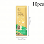 10 vnt. 3g Sraigių miegančioji veido kaukė veido drėkinamoji ir drėkinamoji naktinė kreminė veido kaukė. 10pcs