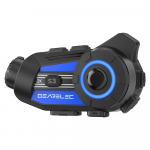 Motociklo &scaron;almo &bdquo;Bluetooth 5.1&ldquo; domofonas su 2K HD kamera, FM radiju, 10 W, USB C, greitas įkrovimas, 6 motociklininkams, 1500 m