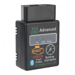Automobilių diagnostikos įrankis, skirtas IOS / Android automobilių diagnostikos skaitytuvui ELM327 Bluetooth V1.5 detektorius OBD2 sąsajos adapterio kodų skaitytuvas Black