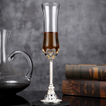 1 vnt &scaron;ampano taurė su metaliniu koteliu be &scaron;vino kri&scaron;tolinio &scaron;ampano fleita Premium vintage &scaron;ampano taurė, skirta barui užeigų klubui, restoranui ir gėrimui namuose 200ml