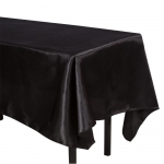 Stačiakampė satininė staltiesė, vienspalvė, vestuvinė staltiesė, balta, glotnus audinys, kūdikio sutiktuvių, gimtadienio, banketo, vakarėlio dekoras 145X275cm balta