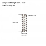 10 vnt 3 mm OD prailgintos suspaustos spyruoklės juodos suspaudimo spyruoklės parduotuvė ir namų remontas 0.5x3x10mm