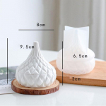 1 vnt betoninės dėžutės formos apvalios papuo&scaron;alų formos silikoninės dervos formos gipso laikymo formos