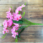 Vestuvių gėlė Dirbtinės gėlės Orchidėjų gėlė be vazono buitinė kompozicija Gėlių menas Orchidėja &Scaron;ilkinė gėlė namų vestuvių dekoravimui rožinė