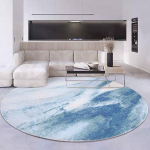 Skandinavi&scaron;kas Modernus Minimalistinis Apvalus Kilimas Svetainei Sofa Miegamajam Lovos &Scaron;oninis Kilimas Pagalvėlė Studijai Kompiuterinė Besisukanti Kėdė Grindų Kilimėlis diameter 60cm