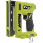 RYOBI - Agrafeuse 18V ONE+ - agrafes dos 9,4 mm, longueur 6,35 mm &agrave; 14,3 mm - chargeur 90 agrafes + Agrafes et crochet - R18ST50-0 žalia