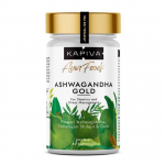 Kapiva Ashwagandha Gold 60 kapsulių | 183-oji diena Nagori Ashwagandha | 5% Vitanolidai | Padeda valdyti stresą ir miegą | Vyrams ir moterims | 100% Ajurvedinis