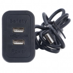 Dviguba USB įkrovimo stotelė 5V Sofa įleidžiamas USB maitinimo &scaron;akotuvas Laidų plok&scaron;tė Maitinimo lizdas Lizdas skirtas