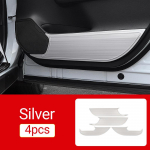 Skirta Toyota RAV4 XA50 2019 2020 2021 2022 2023 2024 hibridinių nerūdijančių automobilių durelių, apsaugančių nuo smūgių, apdailos dangtelio lipdukų sidabras