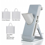 Daugiafunkcinis virtuvės įrankis Mandolinos pjaustyklė, vaisių ir daržovių mėsos smulkintuvas, svogūnų ir imbiero smulkintuvas, virtuvės įrankis pilka