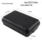 Lauko vandeniui atspari i&scaron;gyvenimo EDC įrankių dėžė &ndash; smūgiams ir slėgiui atsparus avarinis dėklas stovyklavimui ir alpinizmui. 20x11.7x6.9 CM
