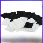 Skaidrūs silikoniniai apsauginiai padeliai: Garsą sugeriantis, lipnus, neslystantis kaučiukas tyliems spintelių durelėms Black 5*2mm Hemispherical (100 pcs/pack)