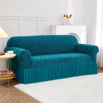 1 vnt. storas katjoninis sofos užvalkalas, neslystantis, apimantis visą, apsauga nuo dulkių, vienvietis, dvivietis, trivietis, elastingas, apimantis visą, apsauga nuo dulkių 4-Seater-230-300cm