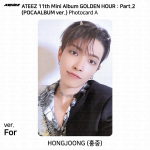 ATEEZ 11-asis mini albumas Golden Hour Part.2 POCAALBUM Nuotraukų kortelė FOR VER Hongjoong - For (A)