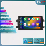 Ossuret Carplay 4G 9'' 6G+128G 2din Android automobilio radijas Suzuki SX4 2006-2013 Fiat Sedici 2005-2014 multimedia vaizdo grotuvui I&scaron;manusis ekranas RDS P2CP 4Core 2G 32G AI