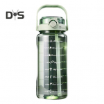 Sportinis vandens butelis su dangteliu, nepralaidus, plačia burna, be BPA, vandens puodelis 1.5L/2L, didelės talpos, daugkartinio naudojimo gėrimo puodelis sporto salei, kelionėms, namams, mokyklai 1500ML