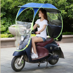 Elektrinio automobilio ir motociklo apsauga nuo saulės - Baterijomis maitinamas apsauginis stogelis nuo lietaus su individualiu logotipu Without Rearview Mirror