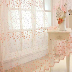 Užuolaidų marlės užuolaidos svetainės balkono miegamojo pertvaros siuvinėjimo lango ekranas balti siuvinėjimo siūlai 400*270cm