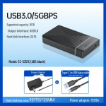 3,5 colio i&scaron;orinis metalinis kietojo disko korpusas su USB 3.0, SATA, IDE ir lygiagrečiuoju prievadu