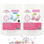 Appareil &agrave; barbe &agrave; papa - Multicolore - 2 pr&eacute;parations - 160g rose - 160g bleu - 0.44 kg