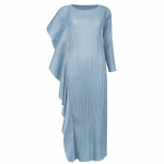 2025 m. pavasario moteri&scaron;ka asimetri&scaron;ka vienspalvė suknelė - auk&scaron;tos klasės, stilingas dizainas One Size abrikosas