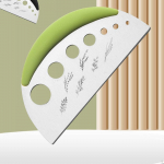 Herb Stripper 7 Hole Cutter 2 in 1 Chopper,Herb Peeler,Quick Leaf Stripping for Thyme žalia