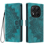 Reljefinis tribalinis telefono dėklas-piniginė, skirtas Xiaomi 14 14T 15 Pro Redmi Note 14 13 12 Pro Plus, dėklas su nuotraukų rėmeliu ir atlenkiamu stovu Redmi Note 9 Pro/Note 9S