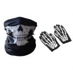 1 rinkinys Helovyno skeleto pir&scaron;tinės vaiduoklio kaukės rinkinys Creepy Scary Maskque Cosplay