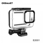 60m Vandeniui atsparus dėklas GoPro Hero 8 Black kamerai, povandeninis nardymo korpusas, apsauginis nardymo dangtelis, tvirtinimas Go Pro 8 kameros priedams