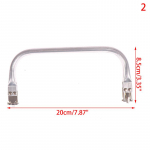 Krep&scaron;io rėmas arba piniginės metalinis aliuminio vamzdelis krep&scaron;io rankena priedai delninukės dalys