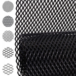 Ailunate Automobilio Grotelių Tinklelis Priekinių Grotelių Tinklelis Aliuminio Tinklelis Automobilio Buferio Grotelių Dangčiui 8x16mm juoda