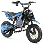 iScooter A14 14'' vaiki&scaron;kas elektrinis motociklas 500W variklis 36V/5.2Ah baterija 27KM/H maksimalus greitis priekinė ir galinė dviguba amortizacija su Bluetooth 500W&mdash;&mdash;A14 Blue mėlyna