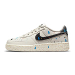 Nike Air Force 1 LV8 3 GS Dažų Ta&scaron;keliai - &Scaron;viesiai Kauliniai Vaikams Sportbačiai Balti Buriniai Juodi DJ2598-001 35.5