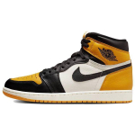 Air Jordan 1 Retro High OG Yellow Toe Unisex sportbačiai Taxi Black Sail 555088-711 44
